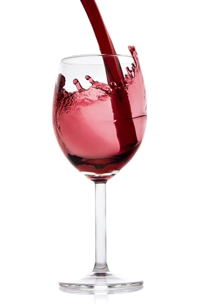 Pouring red wine — Stock Photo, Image