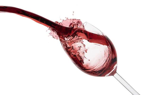 Pouring red wine — Stock Photo, Image