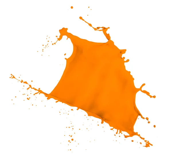 Narancssárga festék splash — Stock Fotó