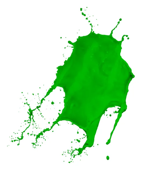 Green paint splash — Stock Photo, Image