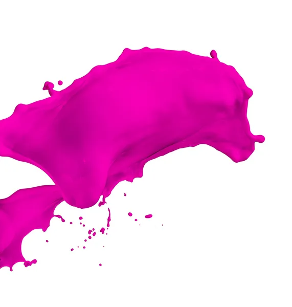 Salpicadura de pintura magenta — Foto de Stock