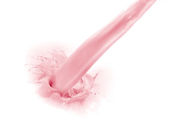 Strawberry milk splash — Stock Photo, Image