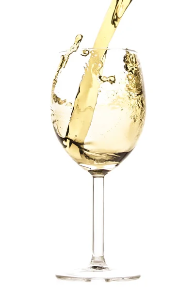 Spruzzi di vino bianco — Foto Stock