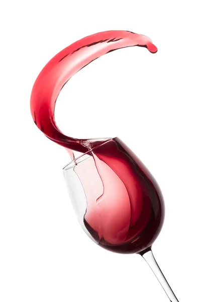 Red wine splash — Stock Photo, Image