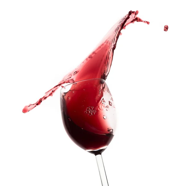 Salpicadura de vino tinto — Foto de Stock