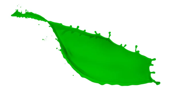 Green paint splash — Stock Photo, Image