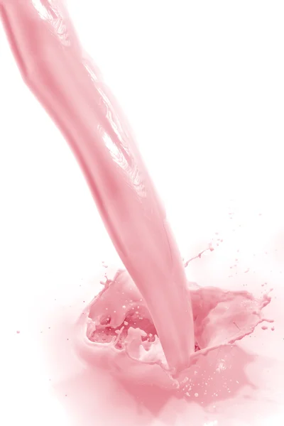 Strawberry milk splash — Stock Photo, Image