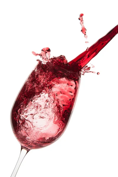 Kırmızı şarap dök. — Stok fotoğraf