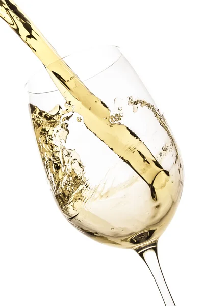Всплеск белого вина — стоковое фото