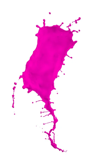 Magenta verf splash — Stockfoto