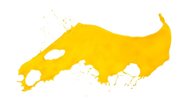 黄色の塗料スプラッシュ — ストック写真