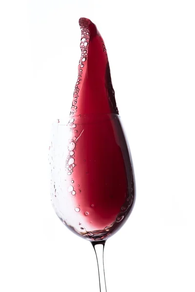 Spruzzi di vino rosso — Foto Stock