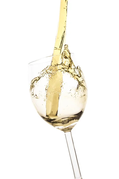Сплеск біле вино — стокове фото