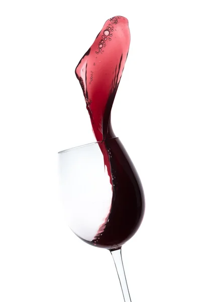 Red wine splash — Stock Photo, Image