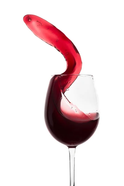 Salpicadura de vino tinto — Foto de Stock