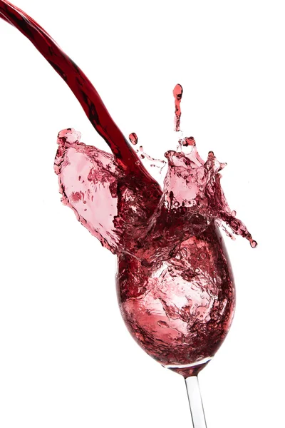 Pouring red wine — Stock Photo, Image