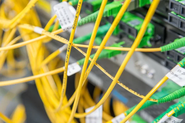 Server di rete in fibra ottica — Foto Stock