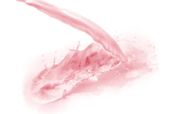 Strawberry milk splash — Stock Photo, Image