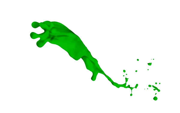 Green paint splash — Stock Photo, Image