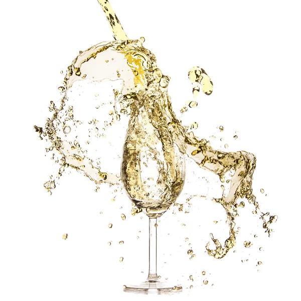 White wine splash — Stock Photo, Image