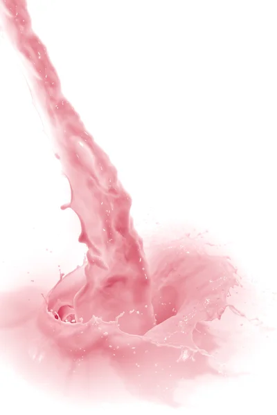 Strawberry milk splash — Stock Photo, Image