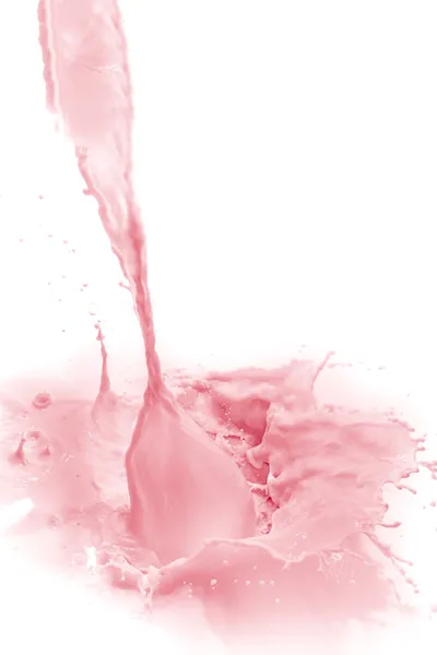 Strawberry milk splash — Stock Photo, Image