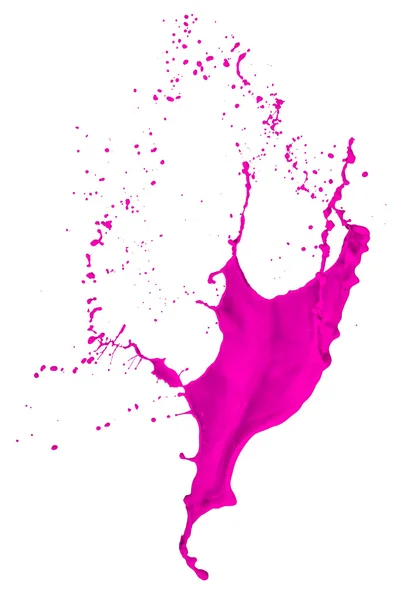 Magenta verf splash — Stockfoto