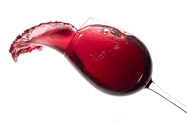 Spruzzi di vino rosso — Foto Stock