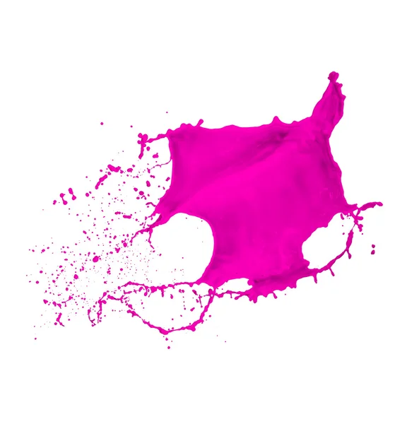 Salpicadura de pintura magenta — Foto de Stock