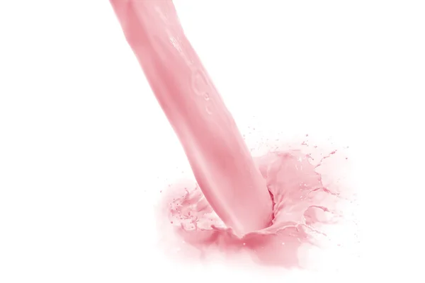 Strawberry milk splash — Stock Photo, Image