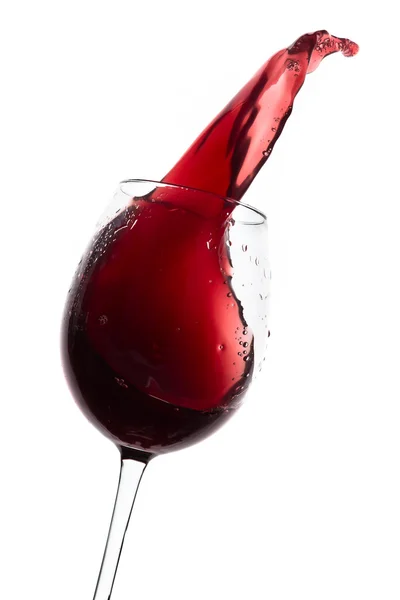 Spruzzi di vino rosso — Foto Stock