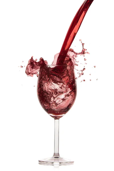 Pouring red wine — Stock Photo, Image