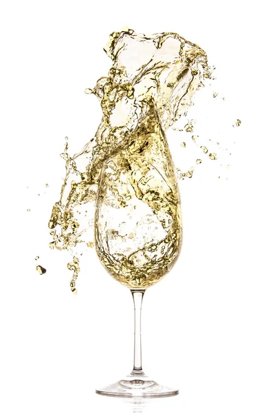 White wine splash — Stock Photo, Image