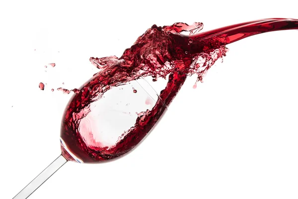 Pouring red wine — Stock Photo, Image