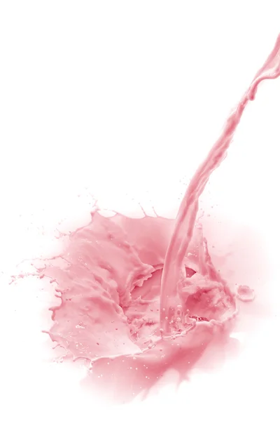 Strawberry milk splash — Stock Photo, Image