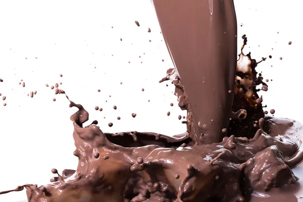 Hot chocolate splash — Stock Photo, Image