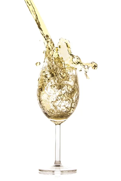 White wine splash — Stock Photo, Image