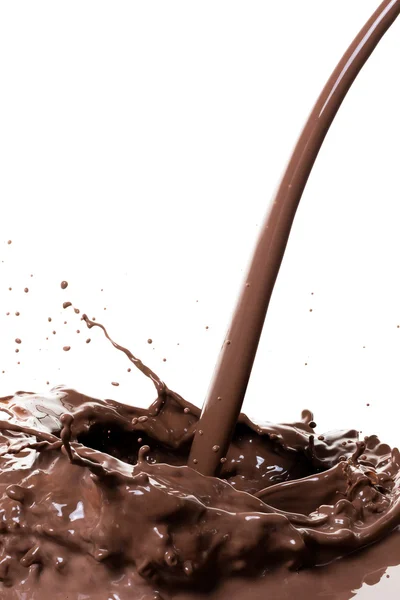 Hete chocolade splash — Stockfoto