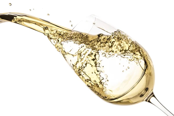 White wine splash — Stock Photo, Image