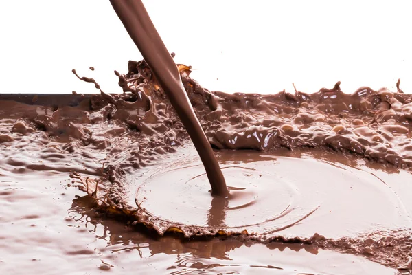 Hot chocolate splash — Stock Photo, Image