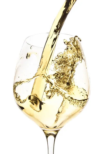 White wine splash — Stock Photo, Image