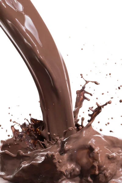 Hete chocolade splash — Stockfoto