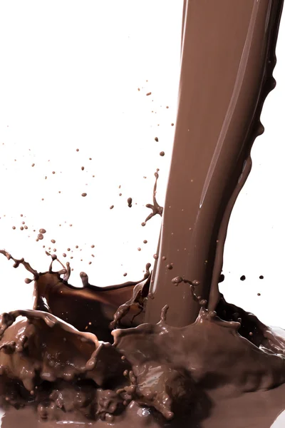 Gorąca czekolada splash — Zdjęcie stockowe
