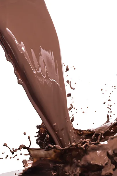 Hot chocolate splash — Stock Photo, Image