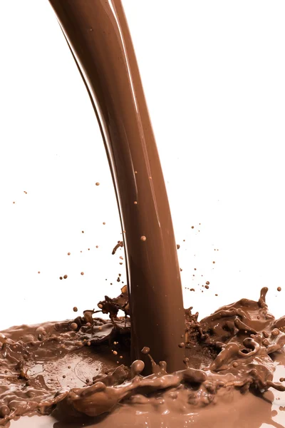 Hot chocolate splash — Stock Photo, Image