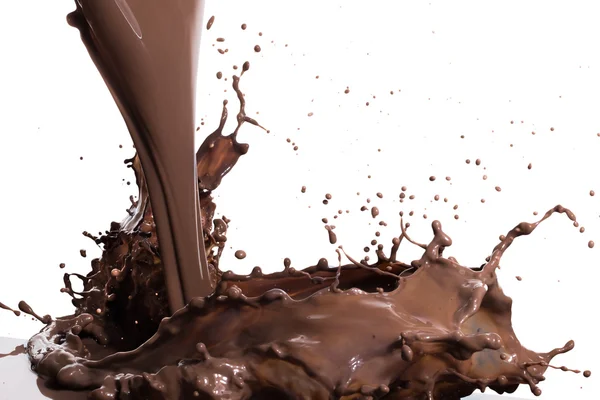 Hete chocolade splash — Stockfoto