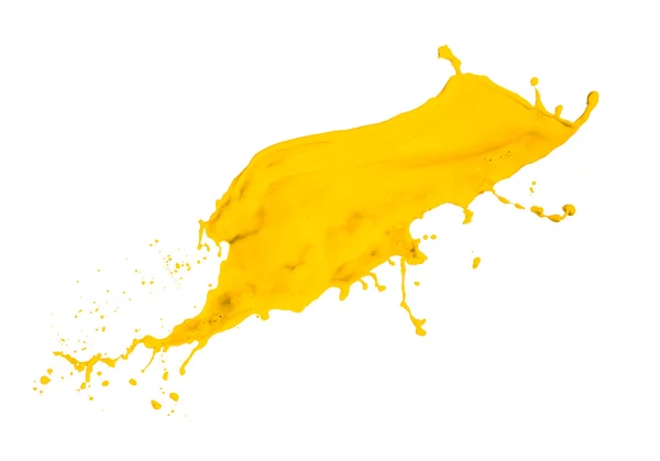 Yellow paint splash — Stock Photo, Image