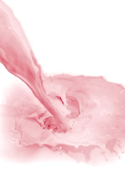 Strawberry milk splash — Stock Photo, Image