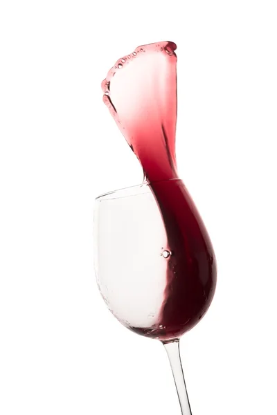 Red wine splash — Stock Photo, Image