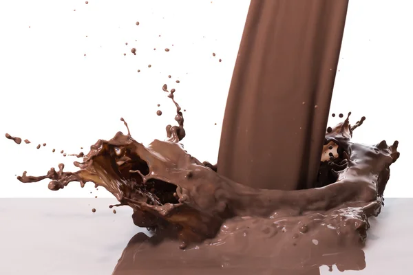 Hete chocolade splash — Stockfoto